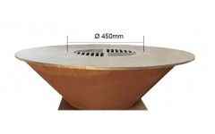 dimension Grille plate Brasero Saturne