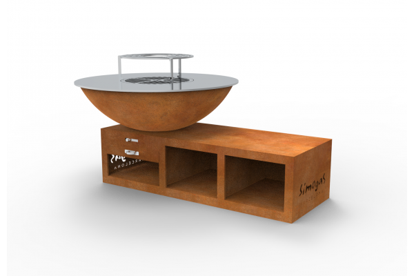 Brasero barbecue corten...