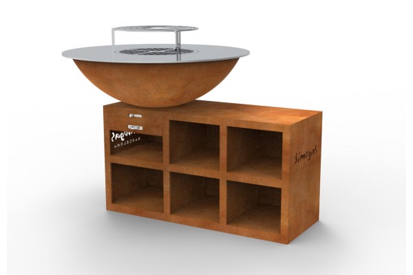 Brasero corten steel -...