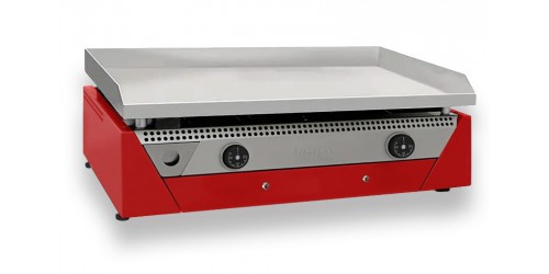 Electric plancha hard chrome RAINBOW Red 70cm