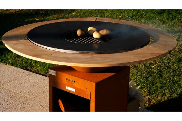 Circular wooden table for...