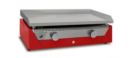 Plancha Gaz RAINBOW rouge inox chrome dur