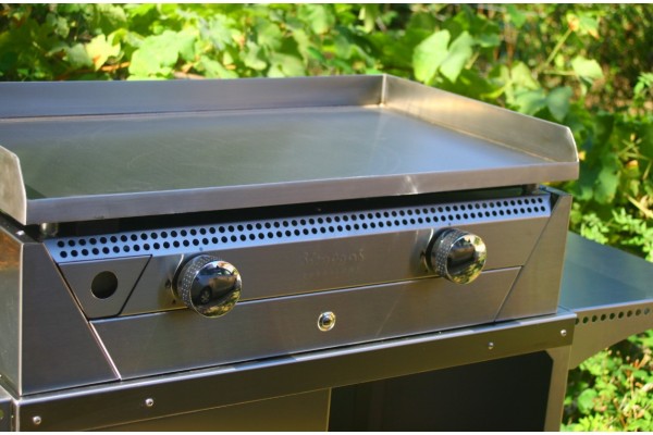 Simogas Plancha Gaz Rainbow Inox Chrome Dur