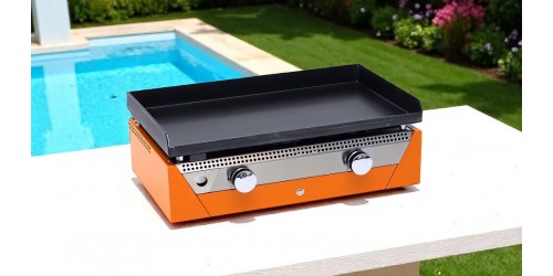 PLANCHA GAS RAINBOW ORANGE gewalzter Kohlenstoffstahl