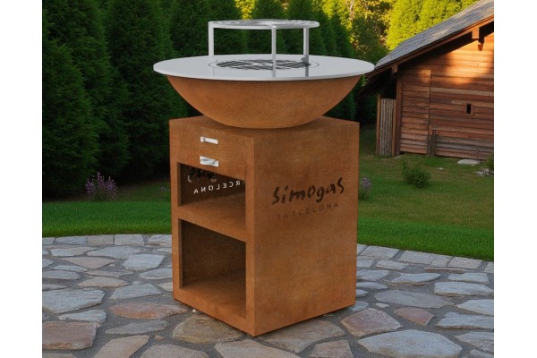 Feuerplattengrill Cortenstahl -...
