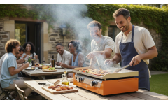 GAS PLANCHA GROUND STEEL ORANGE RAINBOW REC