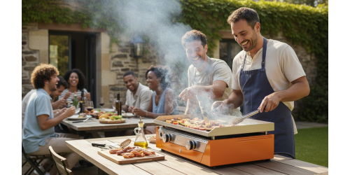 GAS PLANCHA GROUND STEEL ORANGE RAINBOW REC